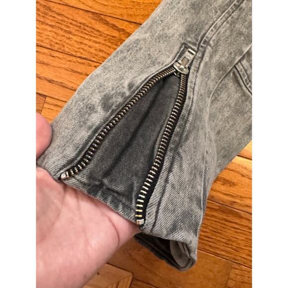 Good American Boyfriend Moto Jacket – Size 6 / 3XL - Black Stone Wash – NWT - Picture 9 of 11